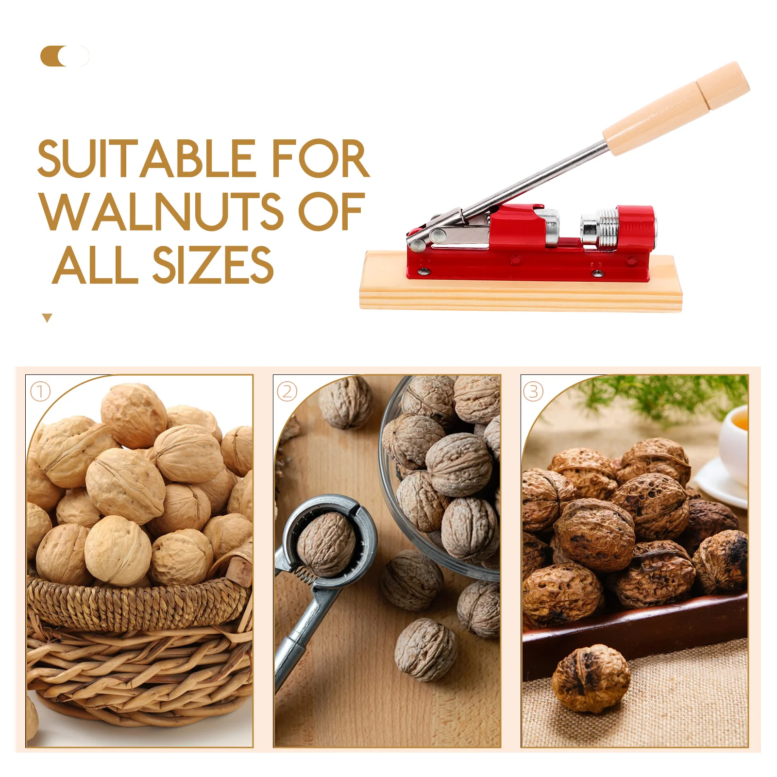Mechanical Walnut Cracker 4 5cm Diameter Opener Kitchen Plier Almond Clamp Multipurpose HOLDER PEANUT Pecan Sheller
Mechanical Walnut Cracker 4 5cm Diameter Opener Kitchen Plier Almond Clamp Multipurpose HOLDER PEANUT Pecan Sheller