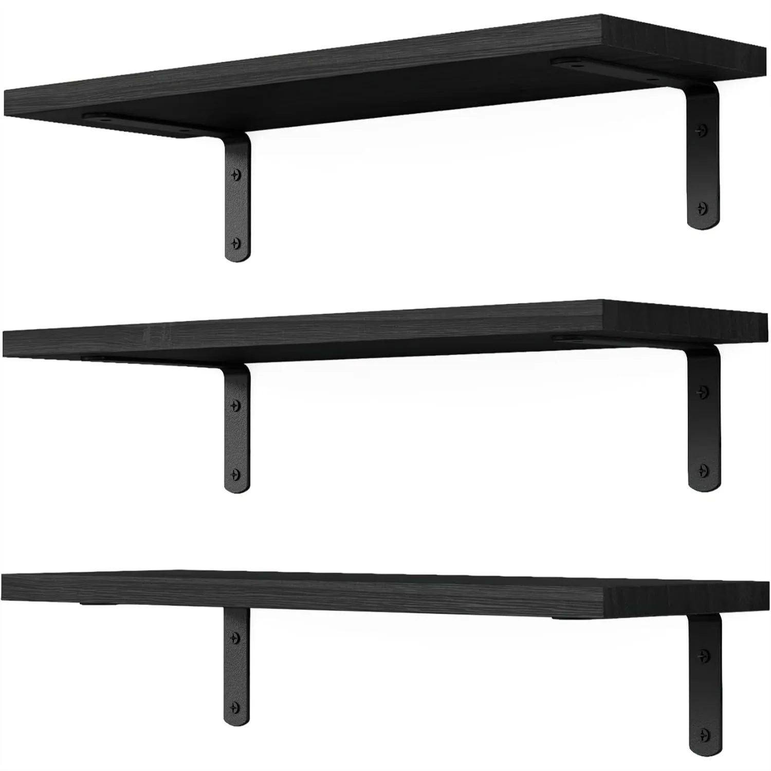 Floating Shelves 3 Sets Wall Mounted Wooden Shelves For Decor Bathroom Bedroom Living Room Black
Floating Shelves 3 Sets Wall Mounted Wooden Shelves For Decor Bathroom Bedroom Living Room Black