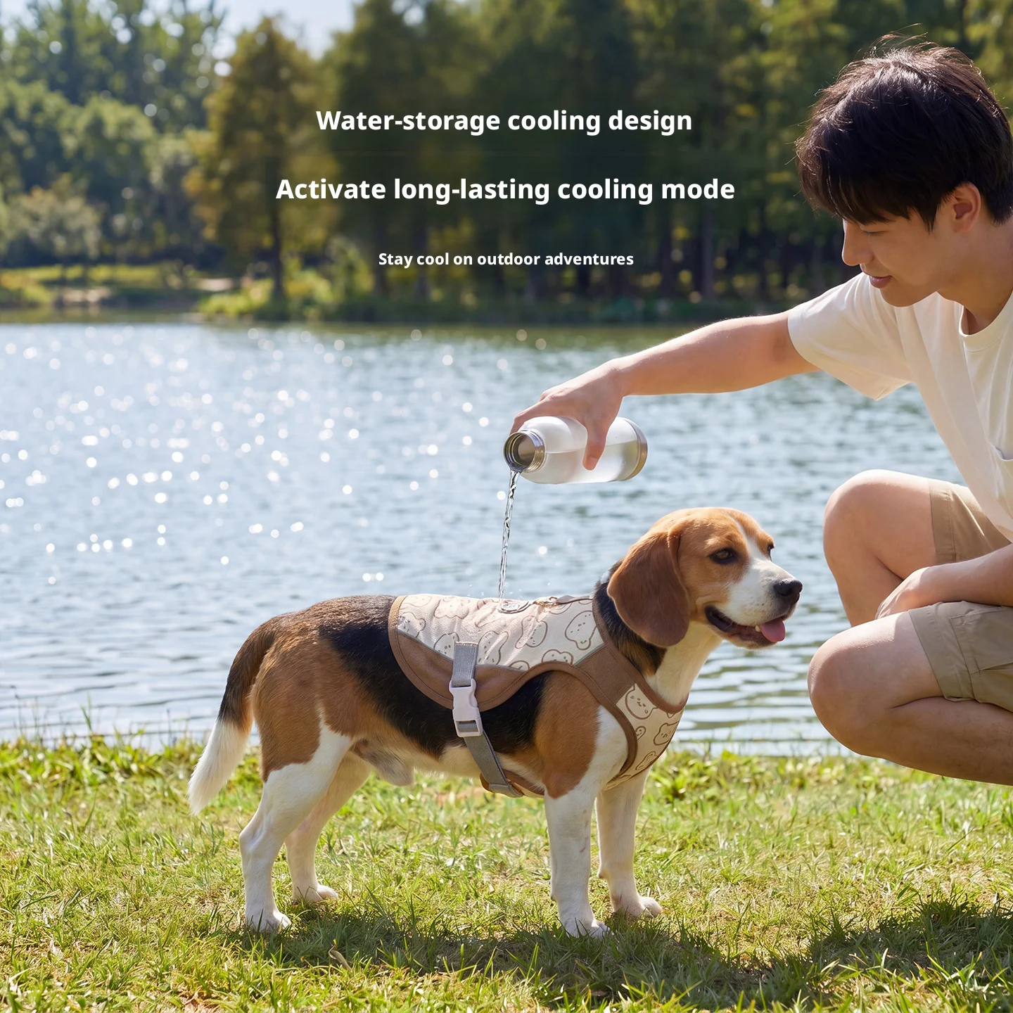 SHINEKNOT Color Blocking Adjustable Water Storage Traction Summer Dog Clothes For Outdoor Cool Pet Clothing
SHINEKNOT Color Blocking Adjustable Water Storage Traction Summer Dog Clothes For Outdoor Cool Pet Clothing