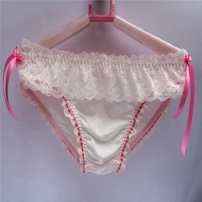 Японское нижнее белье для мальчиков, кружевное милое нижнее белье с галстуком-сисси и бантом, хлопковая нижняя часть, удобные ягодицы, мужские трусы, бандаж, нижнее белье для геев
Японское нижнее белье для мальчиков, кружевное милое нижнее белье с галстуком-сисси и бантом, хлопковая нижняя часть, удобные ягодицы, мужские трусы, бандаж, нижнее белье для геев