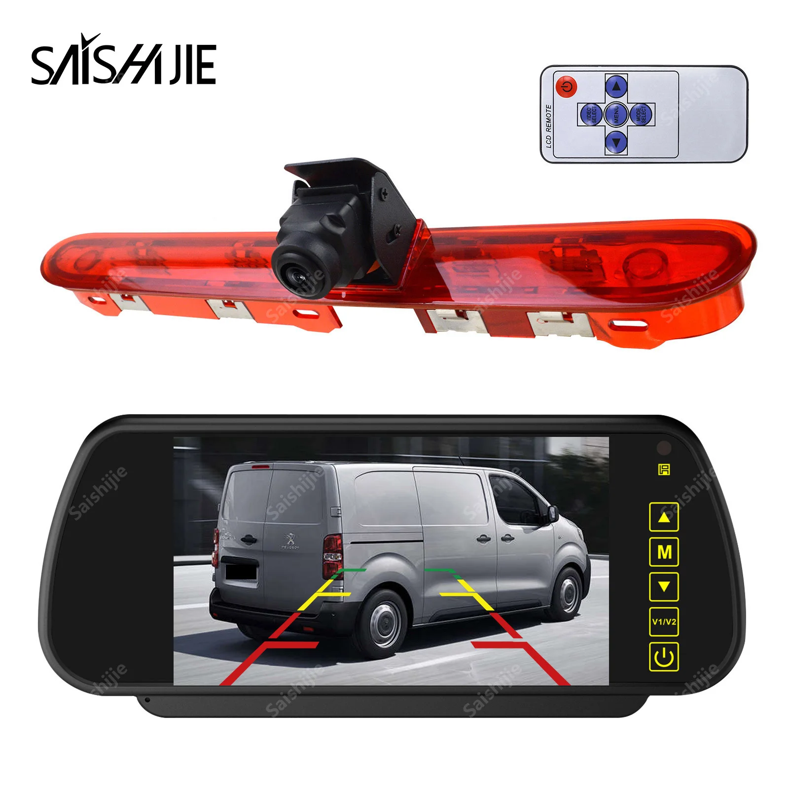 Brake Light Reversing Camera with Monitor Kit for Peugeot Expert Traveller Citroen Jumpy SpaceTourer Toyota ProAce Backup Camera
Brake Light Reversing Camera with Monitor Kit for Peugeot Expert Traveller Citroen Jumpy SpaceTourer Toyota ProAce Backup Camera