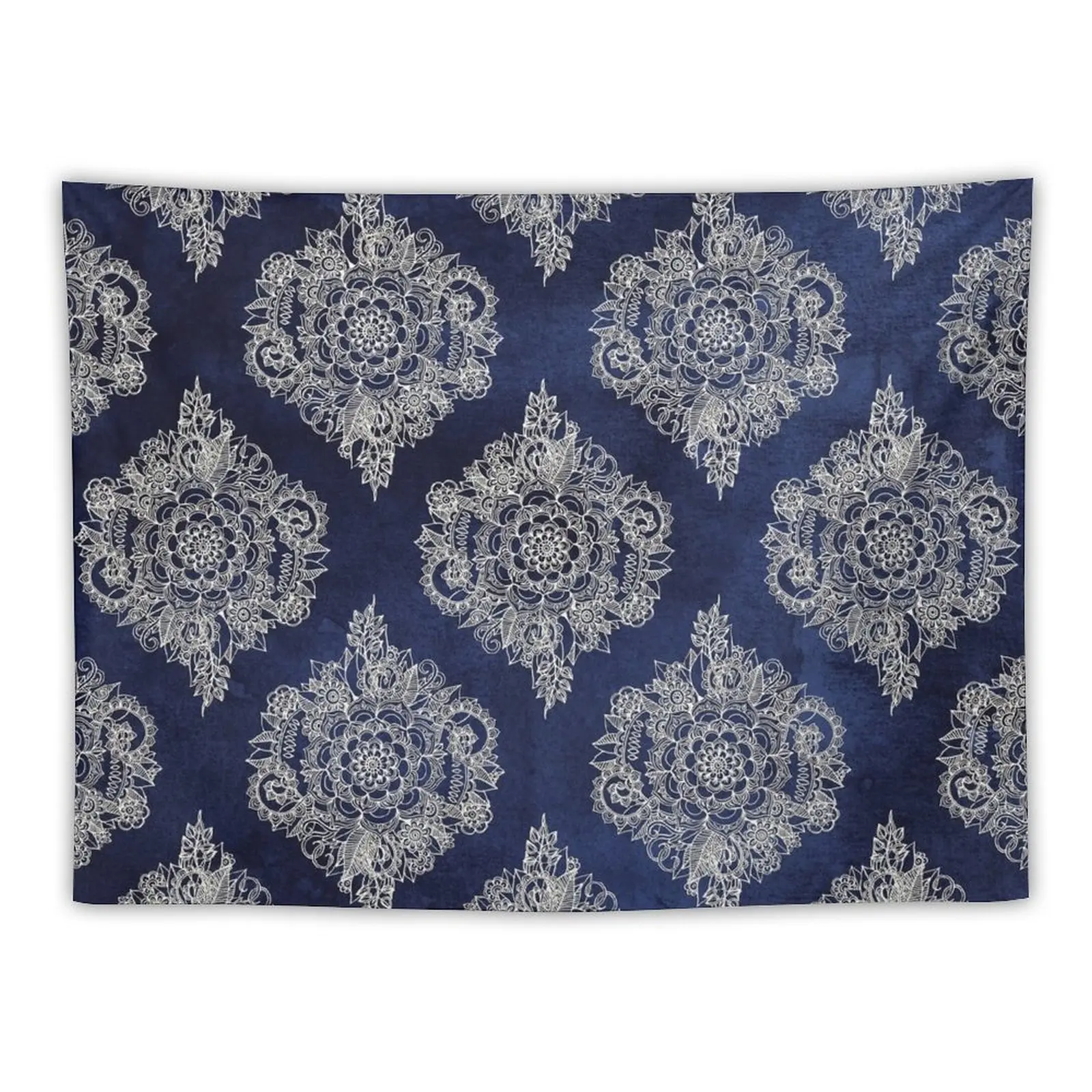 Cream Floral Moroccan Pattern on Deep Indigo Ink Tapestry Japanese Room Decor Wall Tapestries House Decorations
Cream Floral Moroccan Pattern on Deep Indigo Ink Tapestry Japanese Room Decor Wall Tapestries House Decorations