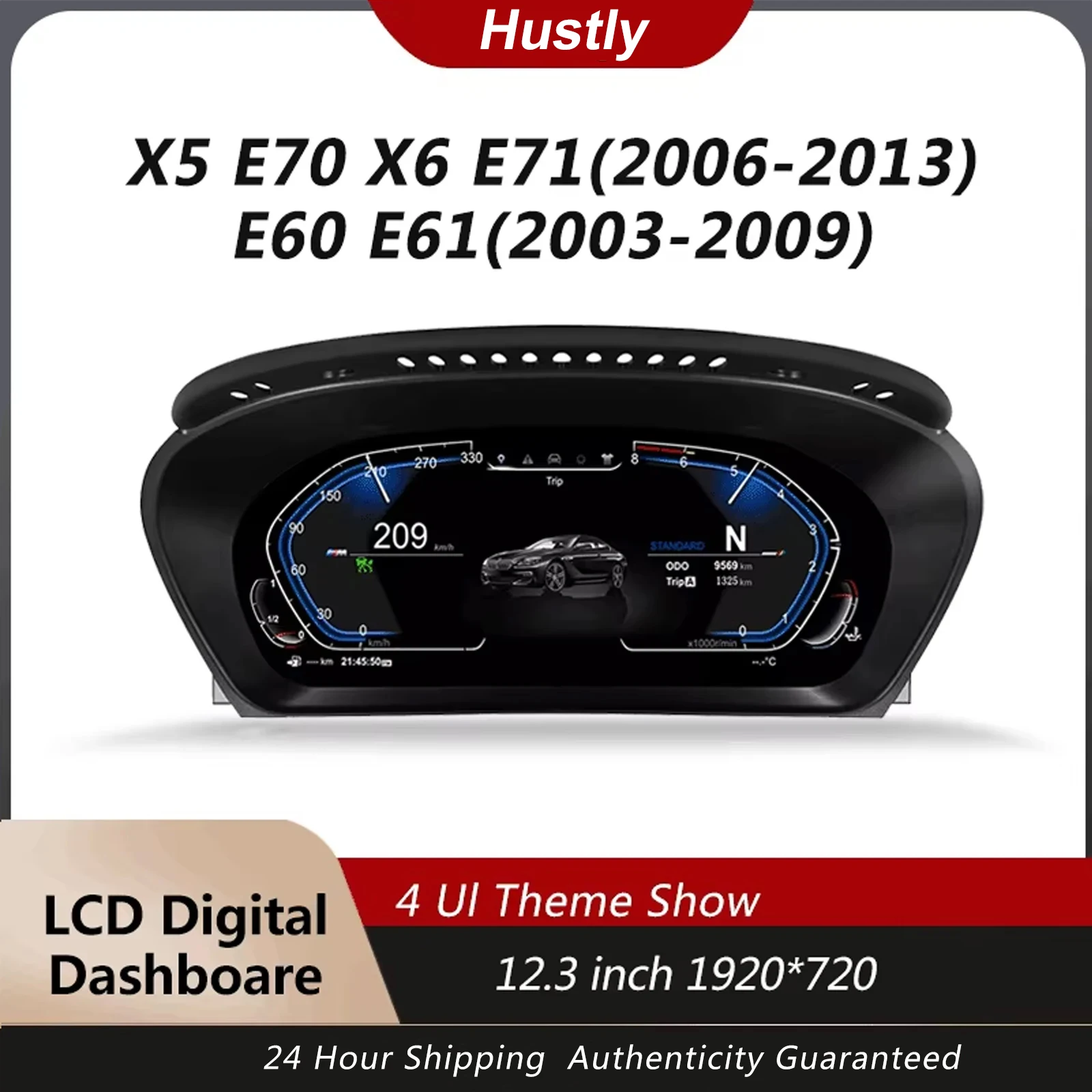 1920*720 digital instrument panel for BMW X5 E70 X6 E71 E60 E61 (2003-2009) speedometer LCD instrument panel
1920*720 digital instrument panel for BMW X5 E70 X6 E71 E60 E61 (2003-2009) speedometer LCD instrument panel