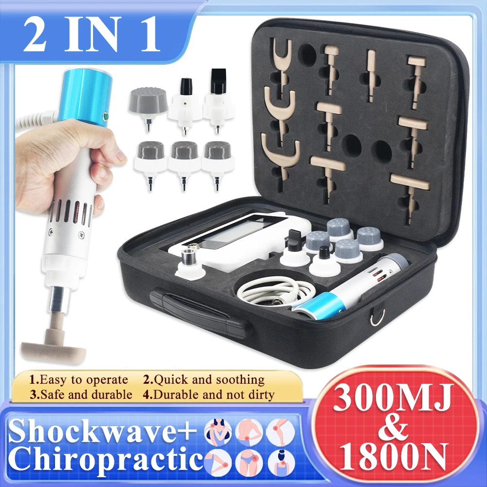300MJ Shockwave Therapy Machine For ED Treatment And Relief Back Pain Chiropractic Corrective Gun 2 In 1 Massager 2025 Hot Sale
300MJ Shockwave Therapy Machine For ED Treatment And Relief Back Pain Chiropractic Corrective Gun 2 In 1 Massager 2025 Hot Sale