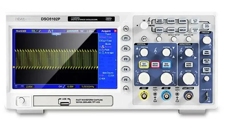 Real-Time Sample DSO5102P USB Digital Storage Oscilloscope 2 Channels 100MHz 1GSa/s 
Real-Time Sample DSO5102P USB Digital Storage Oscilloscope 2 Channels 100MHz 1GSa/s