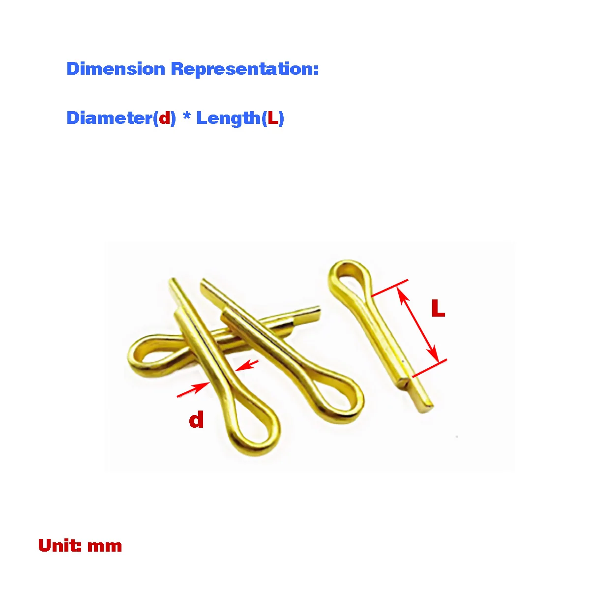 Brass Split Pin M2.5-M5
Brass Split Pin M2.5-M5