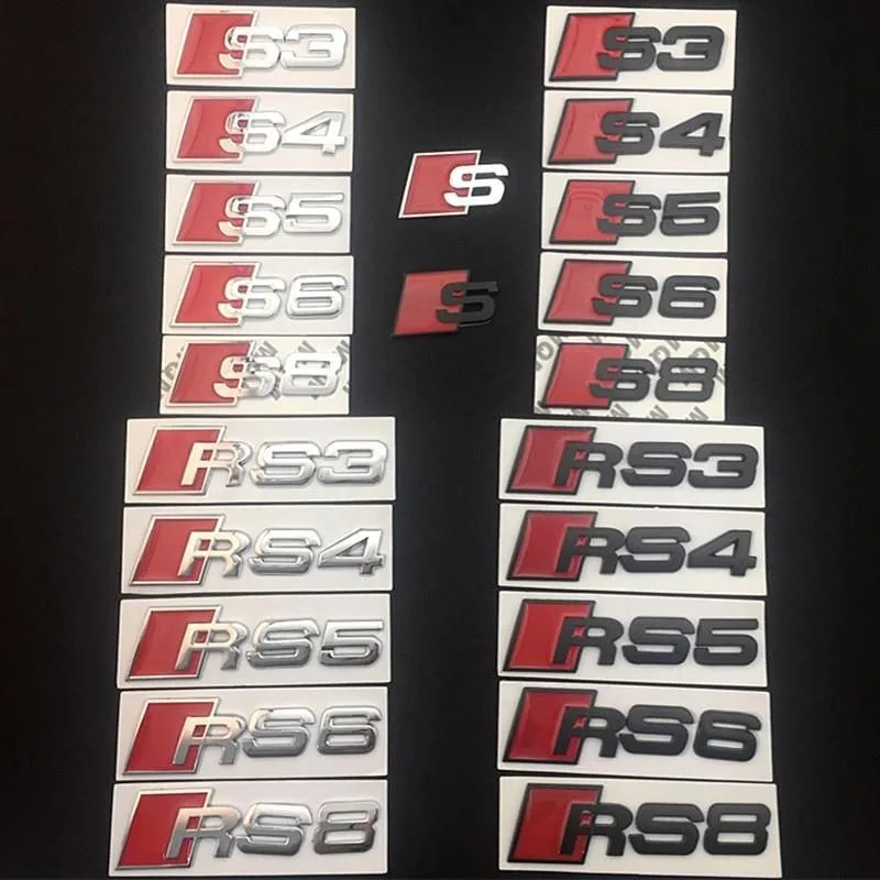 Car Side Fender Trunk Decals Decoration Auto Front Grille Badge Stickers For AudiRS3 RS4 RS5 RS6 RS7 S3 S4 S5 S6 S7 S8 Accessory
Car Side Fender Trunk Decals Decoration Auto Front Grille Badge Stickers For AudiRS3 RS4 RS5 RS6 RS7 S3 S4 S5 S6 S7 S8 Accessory