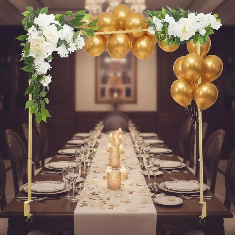 Free Shipping-Over the Table Rod Stand with Clamps, Adjustable 28"-98" Length & 13"-42" Height, Table Arch Stand with Floral Accessories, G
Free Shipping-Over the Table Rod Stand with Clamps, Adjustable 28"-98" Length & 13"-42" Height, Table Arch Stand with Floral Accessories, G