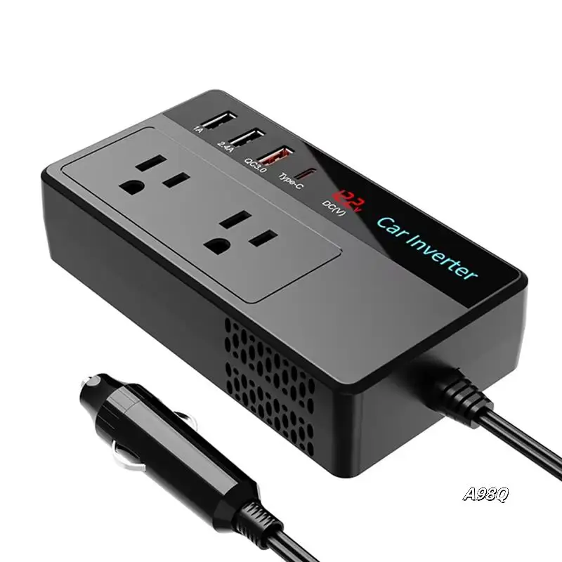 DC 12V To 110V AC Power Inverters Car Plug Converter With LED Screen Car Inverter US Plug
DC 12V To 110V AC Power Inverters Car Plug Converter With LED Screen Car Inverter US Plug