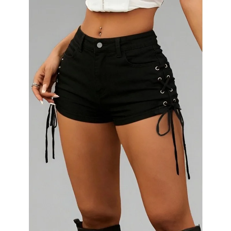 Women's Streetwear Denim Shorts Stretch Crisscross Lace Up Side Tie Knot Casual Hot Shorts
Women's Streetwear Denim Shorts Stretch Crisscross Lace Up Side Tie Knot Casual Hot Shorts