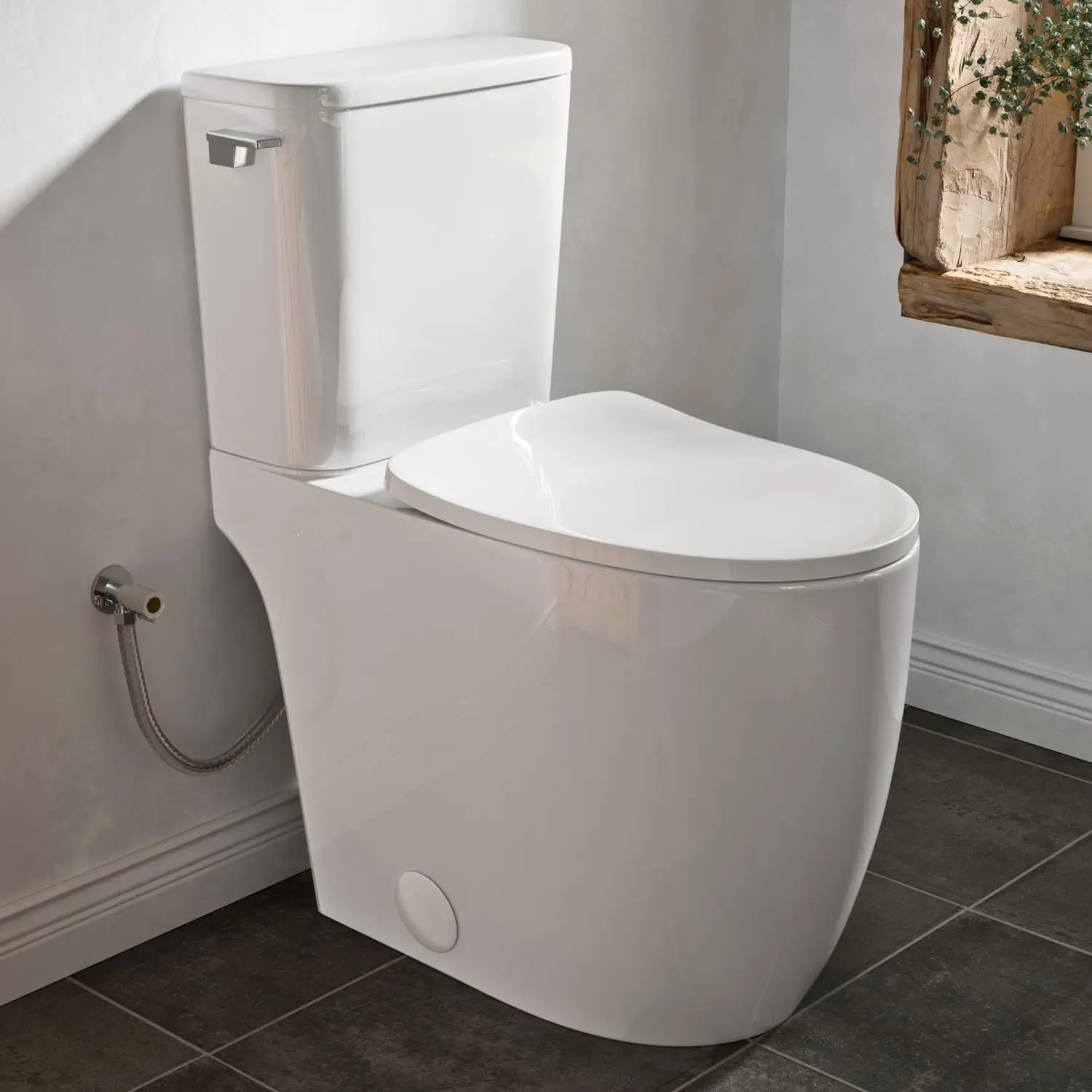 Modern Skirted 21" High Toilet with Cyclone Flush, Tall Toilets For Seniors 21 inch, Comfort Elongated Bowl, Chrome, Custom
Modern Skirted 21" High Toilet with Cyclone Flush, Tall Toilets For Seniors 21 inch, Comfort Elongated Bowl, Chrome, Custom