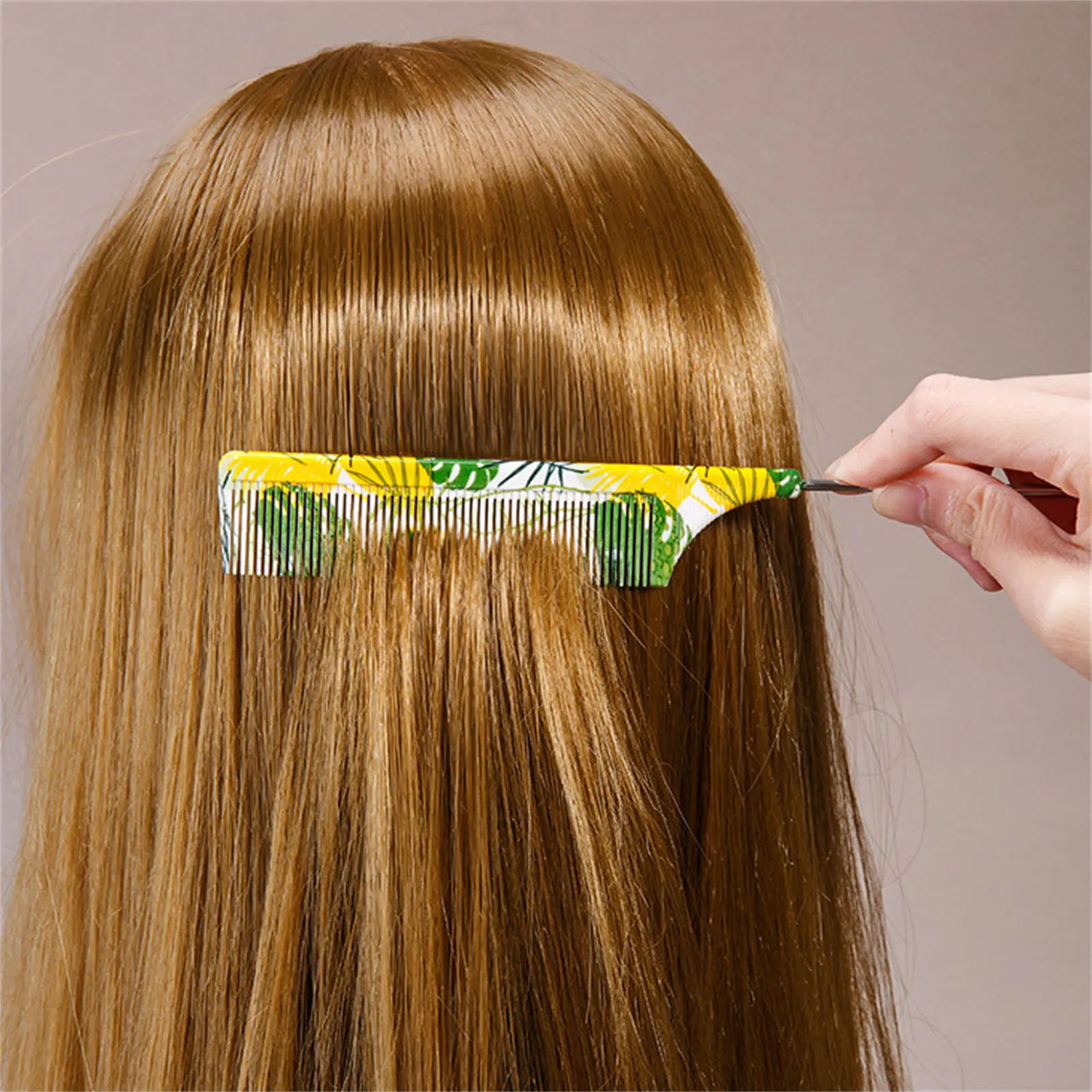 Hair Styling Comb Nylon Bristles Steel Pins Tail Comb for Partitioning and Picking
Hair Styling Comb Nylon Bristles Steel Pins Tail Comb for Partitioning and Picking