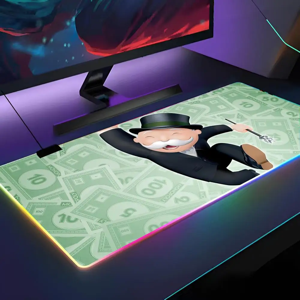 Monopoly Millionaire Mouse Pad RGB Backlit Mouse Pad Laptop Mouse Pad Laptop Gamer Computer Desk Gaming Accessories
Monopoly Millionaire Mouse Pad RGB Backlit Mouse Pad Laptop Mouse Pad Laptop Gamer Computer Desk Gaming Accessories