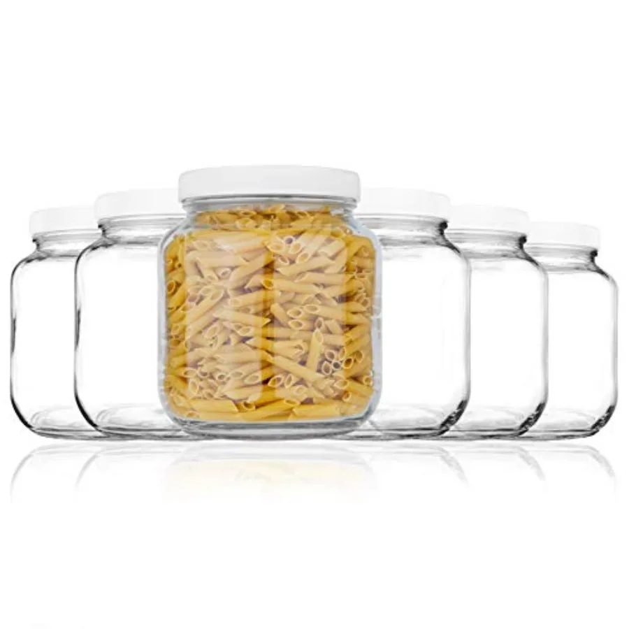 Pack of Half Gallon Mason Jars - Wide Mouth with Airtight Lid - Safe Container for Fermenting Pickling and Storing
Pack of Half Gallon Mason Jars - Wide Mouth with Airtight Lid - Safe Container for Fermenting Pickling and Storing