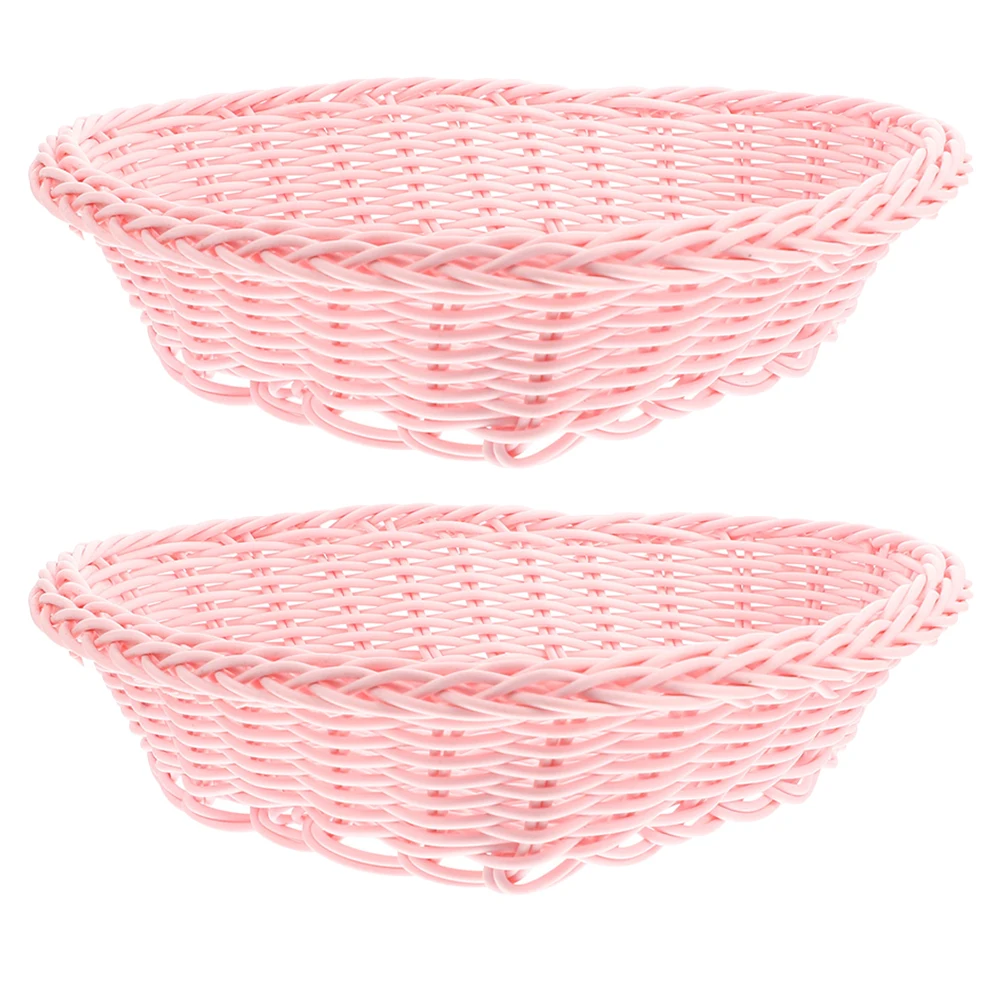 2Pcs Heart Shaped Storage Baskets Large Capacity PP Material Home Decor Plastic Woven Baskets Office Organization
2Pcs Heart Shaped Storage Baskets Large Capacity PP Material Home Decor Plastic Woven Baskets Office Organization