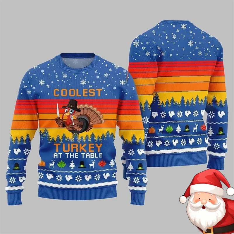 Мужской уродливый рождественский пуловер с забавным Санта-Клаусом и графическим принтом, модная зимняя теплая повседневная праздничная толстовка большого размера
Мужской уродливый рождественский пуловер с забавным Санта-Клаусом и графическим принтом, модная зимняя теплая повседневная праздничная толстовка большого размера