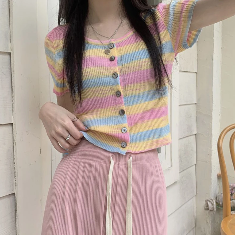 Blue Colorful Stripes Fashion T-shirt All Seasons Average Size Brand New Comfortable Style Microelasticity Fabric
Blue Colorful Stripes Fashion T-shirt All Seasons Average Size Brand New Comfortable Style Microelasticity Fabric