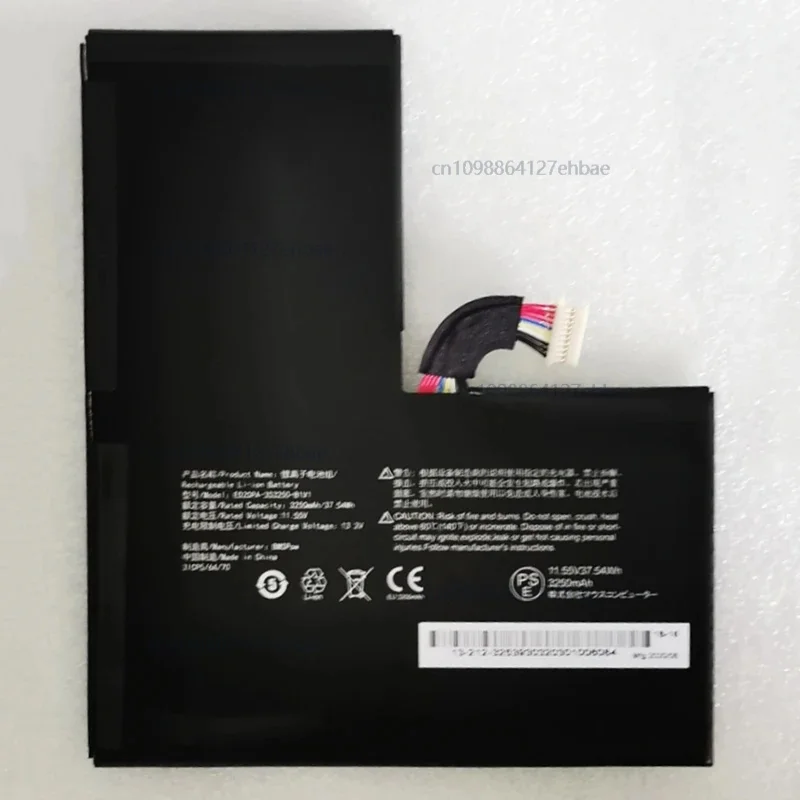 For Mouse MPro-P116BL Tablet PC ED20PA-3S3250-B1V1 ID:PD97265D2 11.55V 37.54V 3250mAh Battery For Pokini Tab E11 ED20PA2 ECS
For Mouse MPro-P116BL Tablet PC ED20PA-3S3250-B1V1 ID:PD97265D2 11.55V 37.54V 3250mAh Battery For Pokini Tab E11 ED20PA2 ECS