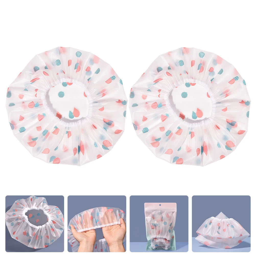 2pcs Waterproof Shower Caps For Women Eva Bath Hat Multifunctional Hair Care Cap Practical Sleeping Hat Large Night Sleep Caps
2pcs Waterproof Shower Caps For Women Eva Bath Hat Multifunctional Hair Care Cap Practical Sleeping Hat Large Night Sleep Caps