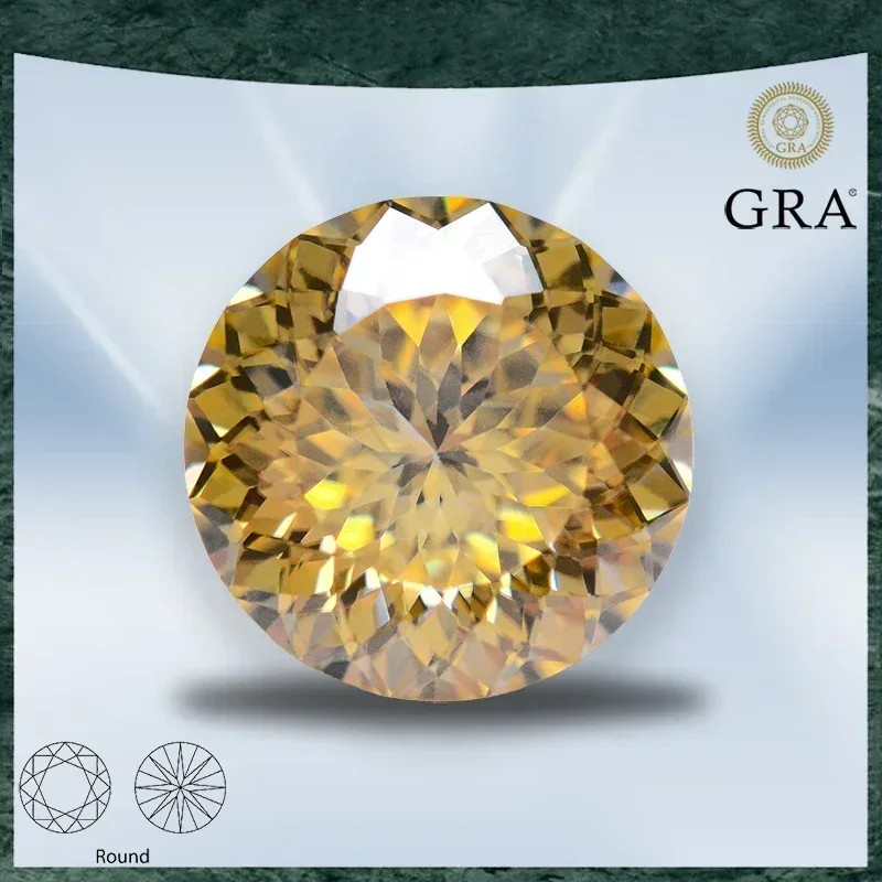 Moissanite Stone Round Shape 100 Faces Cut lemon Yellow Colour with GRA Certificate for Top Charms beads Jewelry Making Material
Moissanite Stone Round Shape 100 Faces Cut lemon Yellow Colour with GRA Certificate for Top Charms beads Jewelry Making Material
