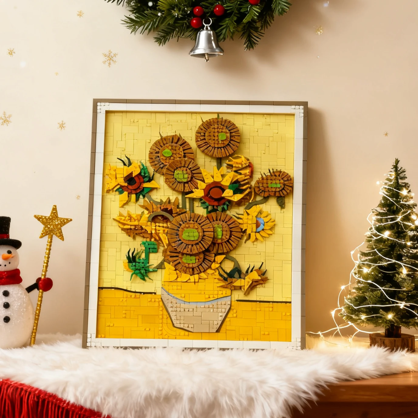 Sunflowers 3D Art Mural Decoration Building Blocks Sets Compatible With Legoed Particles Suitable For Christmas Gifts 31215
Sunflowers 3D Art Mural Decoration Building Blocks Sets Compatible With Legoed Particles Suitable For Christmas Gifts 31215