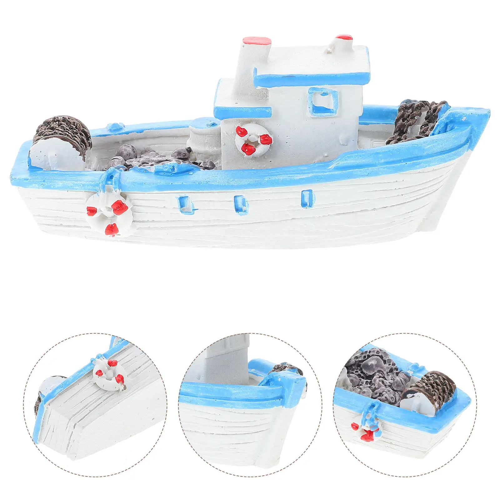 Mini Fishing Boat Resin Decor for Beach Theme Aquariums Nautical Home Decor Micro Landscape Ornament Desktop Office Decoration
Mini Fishing Boat Resin Decor for Beach Theme Aquariums Nautical Home Decor Micro Landscape Ornament Desktop Office Decoration
