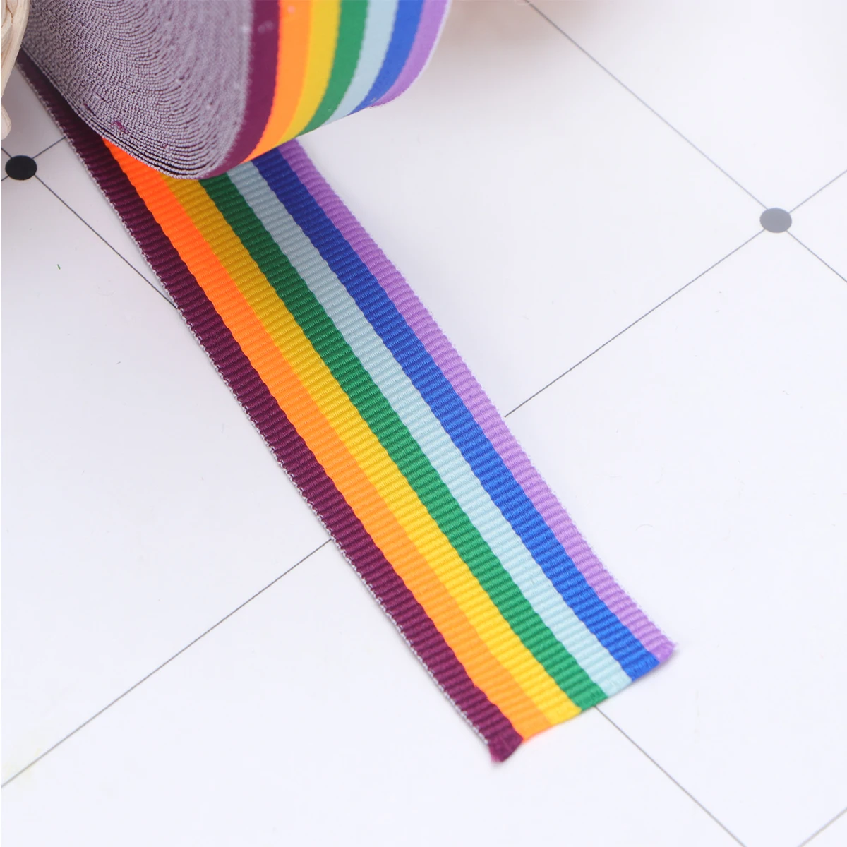 Rainbow Grosgrain Ribbon Rolls Colored Tape Stripe Accessories for Crafts Clothing Home Textiles Shoes Bags Dacron Soft
Rainbow Grosgrain Ribbon Rolls Colored Tape Stripe Accessories for Crafts Clothing Home Textiles Shoes Bags Dacron Soft