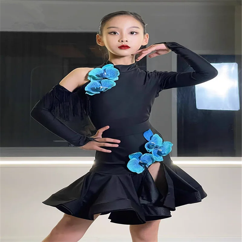 2024 Autumn and winter new Latin dance dress children's female training dress girls perform dance dress set
2024 Autumn and winter new Latin dance dress children's female training dress girls perform dance dress set