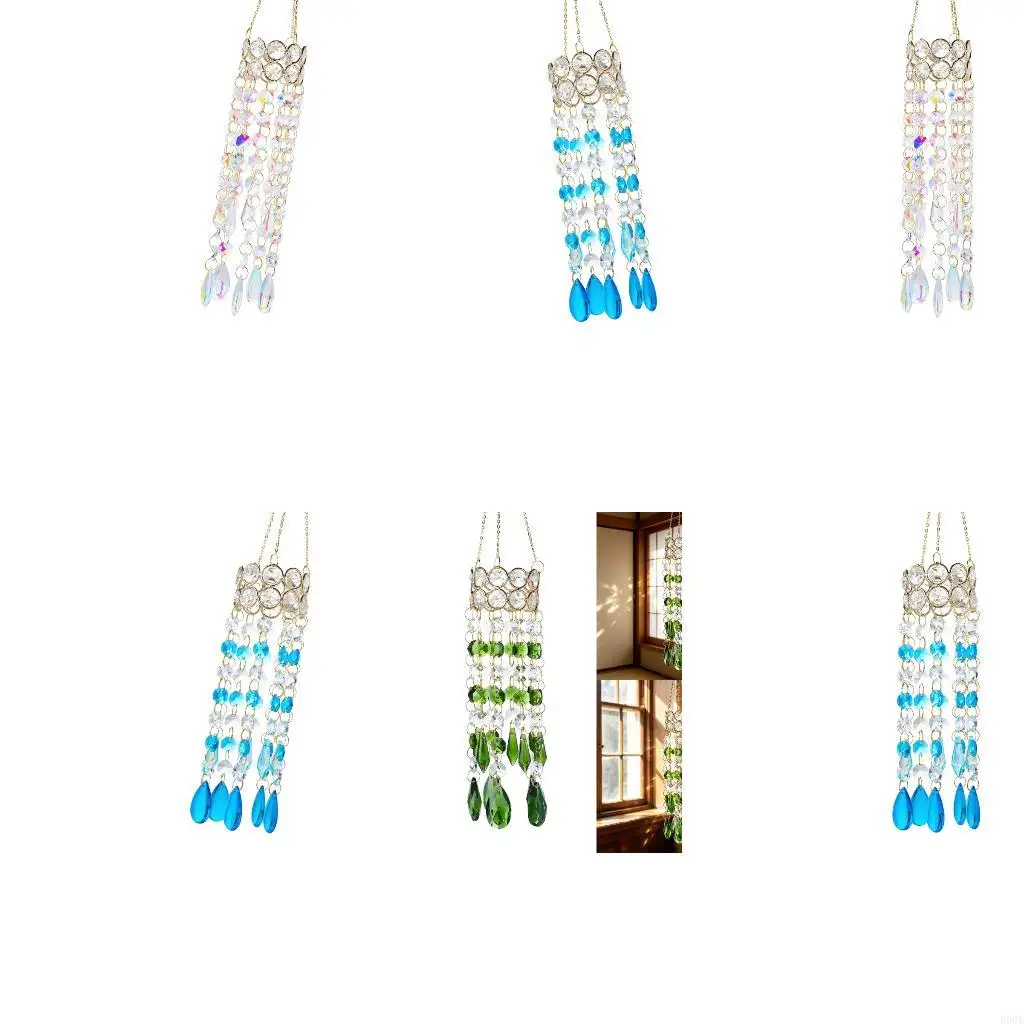 Hanging Crystal Pendants Garden Suncatchers Wind Chimes Rainbows Prisms Crystal Chain for Window Drop Bells B03E
Hanging Crystal Pendants Garden Suncatchers Wind Chimes Rainbows Prisms Crystal Chain for Window Drop Bells B03E