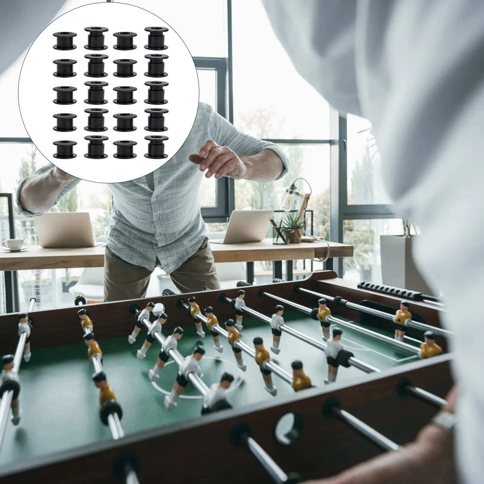 10Pairs Football Machine Bearing High Grade Plastic Foosball Bushings Easy Install Table Football Shaft Parts Universal Rod
10Pairs Football Machine Bearing High Grade Plastic Foosball Bushings Easy Install Table Football Shaft Parts Universal Rod