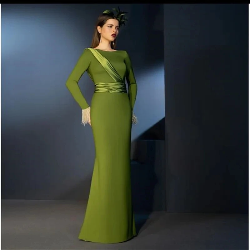 Classic Olive Green Mermaid Evening Party Dress 2025 Long Sleeve O Neck Long Banquet Prom Formal Gown Robe De Soriee
Classic Olive Green Mermaid Evening Party Dress 2025 Long Sleeve O Neck Long Banquet Prom Formal Gown Robe De Soriee
