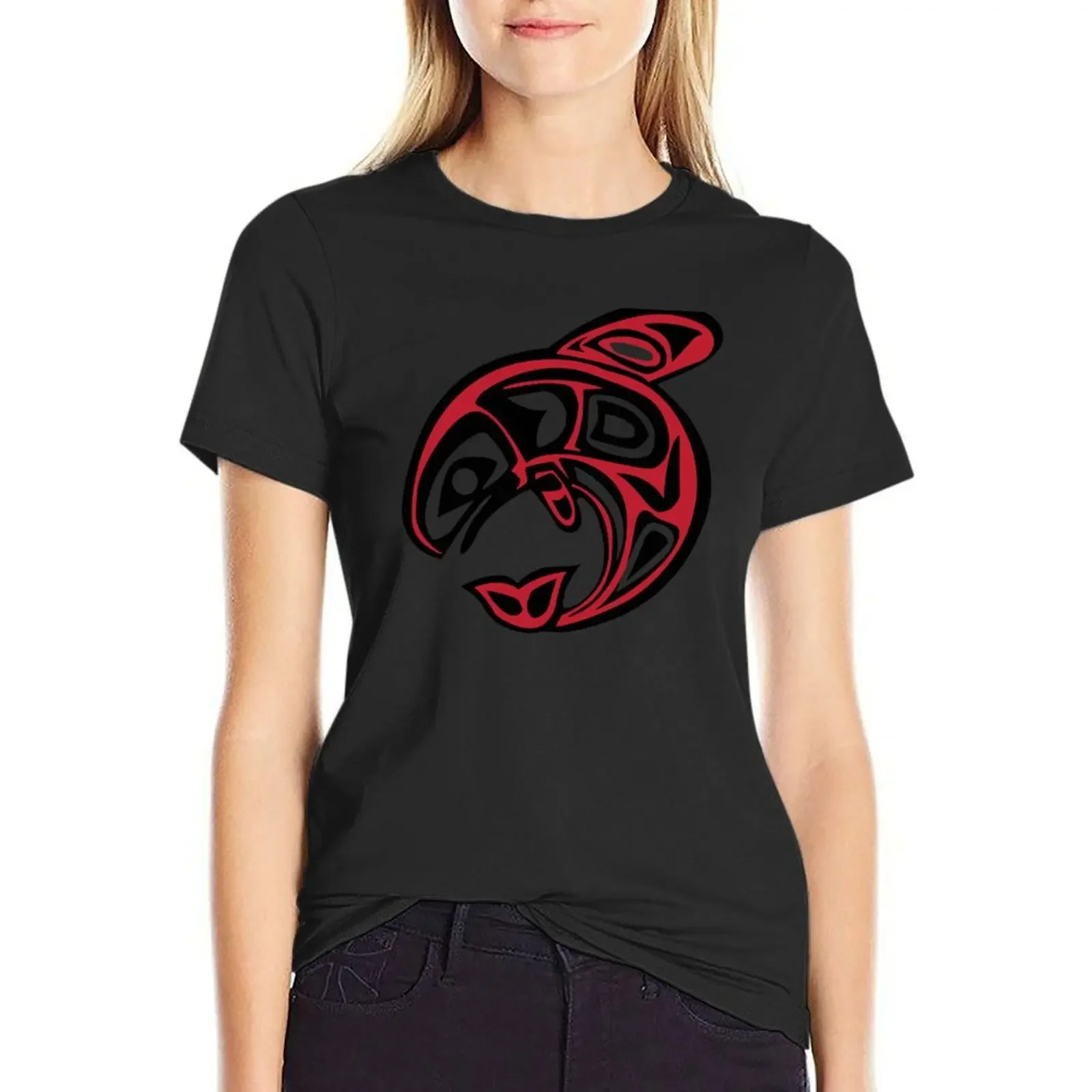 Orca Killer Whale Native American Indian T-Shirt kawaii clothes customs cute clothes vintage oversized t shirts for Women
Orca Killer Whale Native American Indian T-Shirt kawaii clothes customs cute clothes vintage oversized t shirts for Women