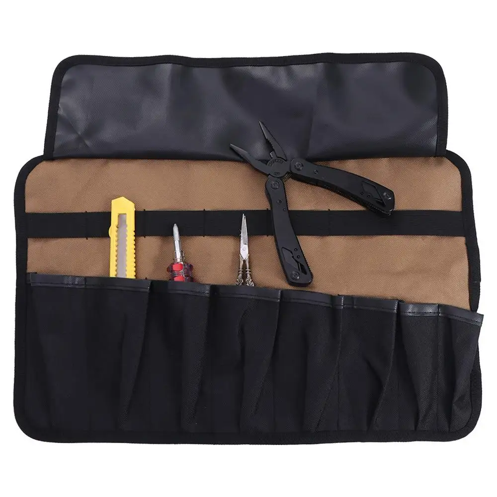 Сумка для инструментов из ткани Оксфорд, сумка для инструментов с защитой от падения, органайзер для рулонов инструментов, регулируемая многокарманная сумка для хранения инструментов, электрик
Сумка для инструментов из ткани Оксфорд, сумка для инструментов с защитой от падения, органайзер для рулонов инструментов, регулируемая многокарманная сумка для хранения инструментов, электрик