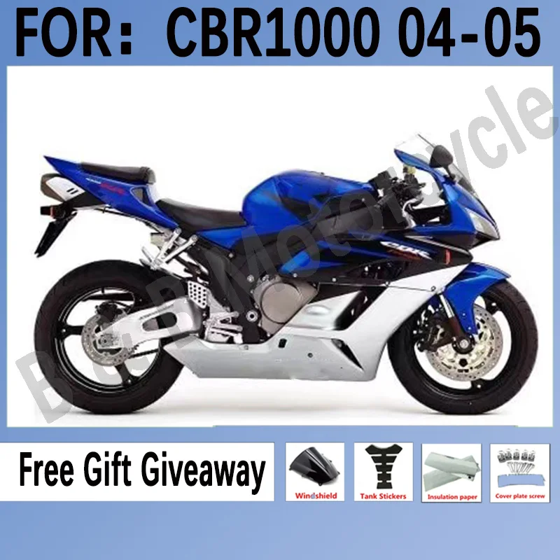 New ABS Motorcycle Injection Mold Fairings Kit Fit for Honda CBR1000RR 2004 2005 cbr1000 04 05 Bodywork Fairings Set Blue Silver
New ABS Motorcycle Injection Mold Fairings Kit Fit for Honda CBR1000RR 2004 2005 cbr1000 04 05 Bodywork Fairings Set Blue Silver