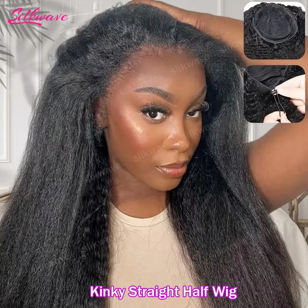 Kinky Straight Half Wig Human Hair Glueless Wig Human Hair Ready To Wear 3 In 1 Half Wig Yaki 30 Inch Straight Glueless Half Wig
Kinky Straight Half Wig Human Hair Glueless Wig Human Hair Ready To Wear 3 In 1 Half Wig Yaki 30 Inch Straight Glueless Half Wig
