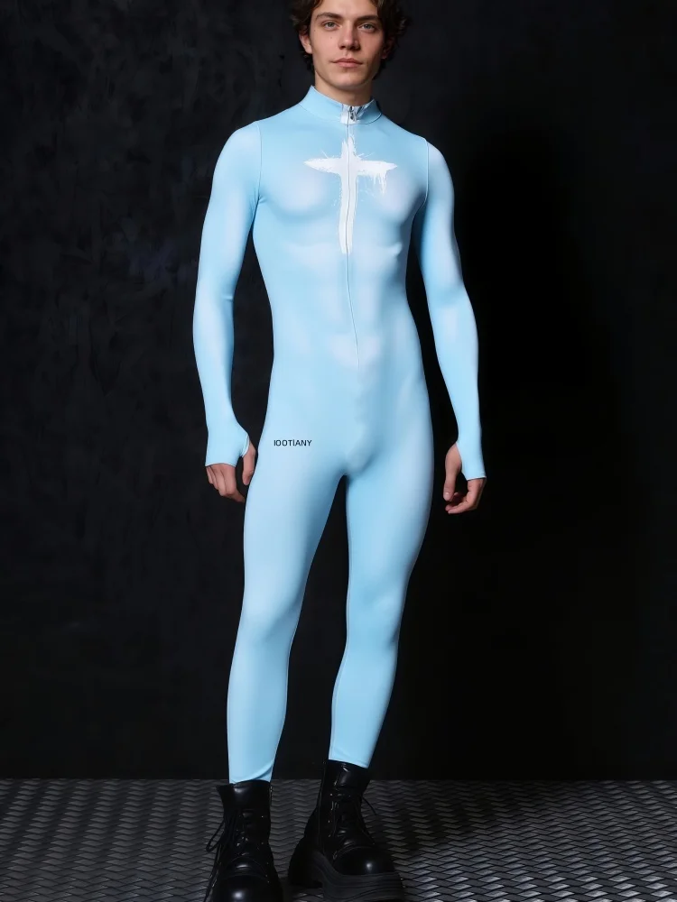 Couple Human Muscle Print Blue Y2k Jumpsuit Cosplay Costume Halloween Carnival Party Costume Slim Jumpsuit Stage Costume 2025
Couple Human Muscle Print Blue Y2k Jumpsuit Cosplay Costume Halloween Carnival Party Costume Slim Jumpsuit Stage Costume 2025