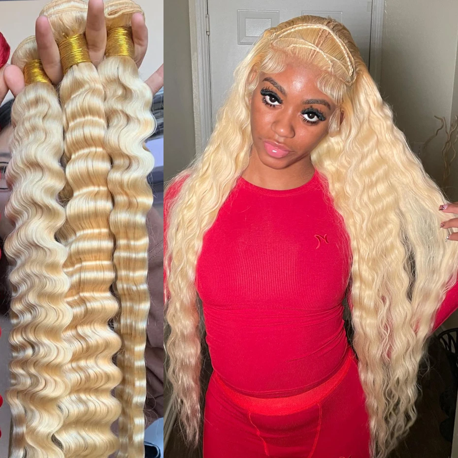 Blonde Human Hair Bundles 613 Deep Wave Bundles Human Hair Brazilian Hair Weave Bundles Remy Human Hair Extensions 36 38 40 Inch
Blonde Human Hair Bundles 613 Deep Wave Bundles Human Hair Brazilian Hair Weave Bundles Remy Human Hair Extensions 36 38 40 Inch