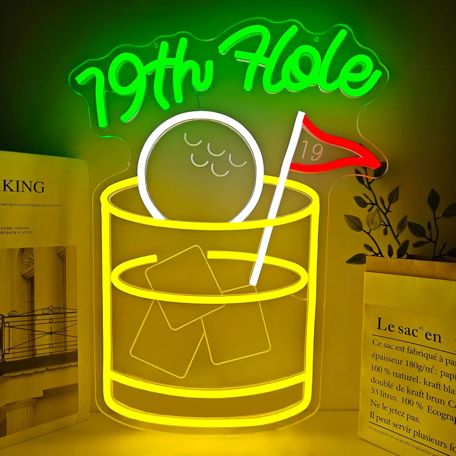Неоновая LED-вывеска 19th Hole Golf Cocktail с USB-питанием и регулировкой яркости для гольф-бара, мужской комнаты, игровой комнаты, вечеринок, патио, домашнего бара, гаража, декора
Неоновая LED-вывеска 19th Hole Golf Cocktail с USB-питанием и регулировкой яркости для гольф-бара, мужской комнаты, игровой комнаты, вечеринок, патио, домашнего бара, гаража, декора