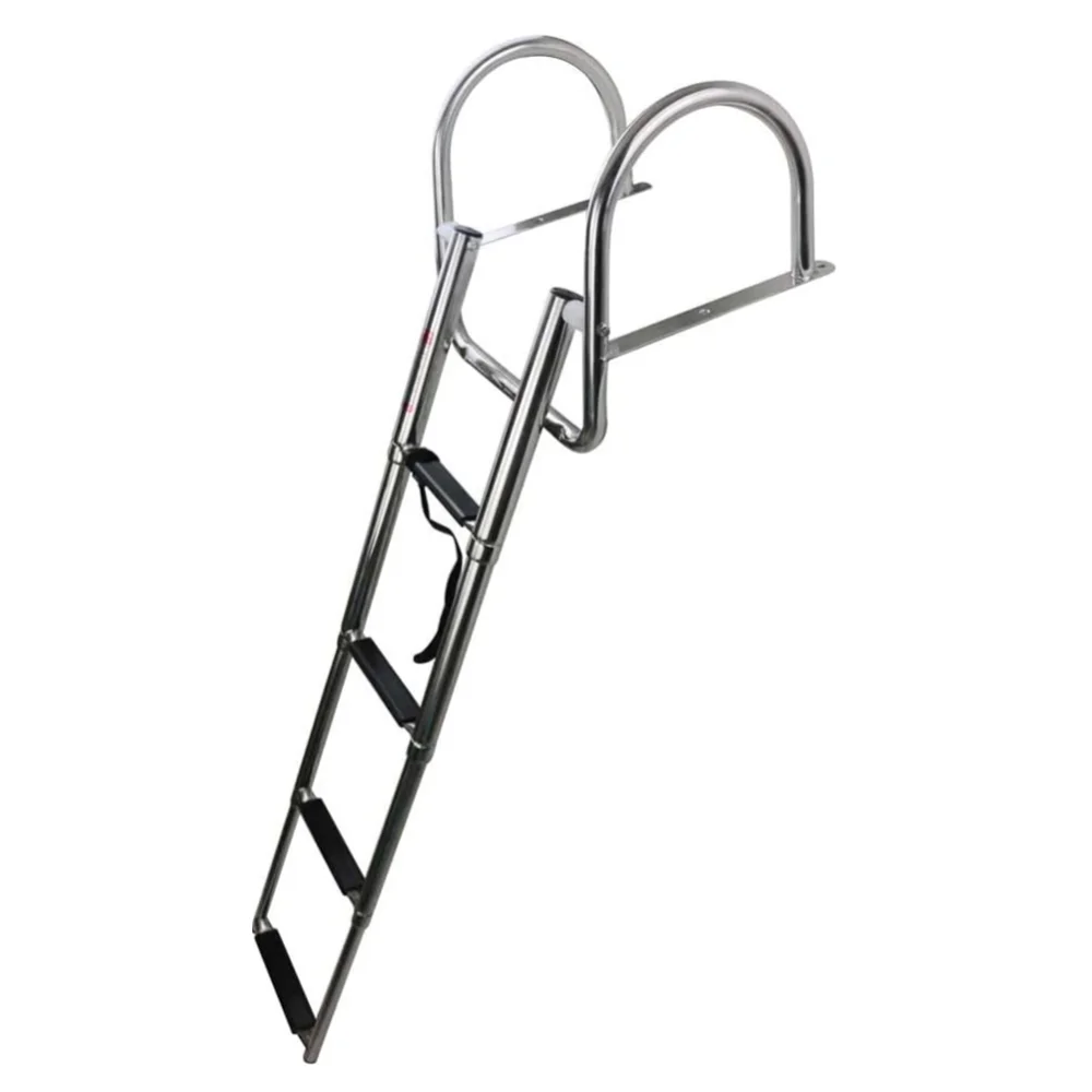 4 Step Stainless Steel Folding Ladder Boat Pontoon Yacht Telescopic Swimming Marine Hardware
4 Step Stainless Steel Folding Ladder Boat Pontoon Yacht Telescopic Swimming Marine Hardware