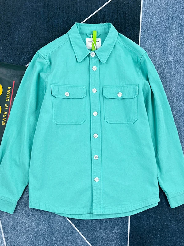 Heavyweight Cotton Work irt Loose Fit Long Sve Retro American Sle for Men And Women with Multiple kets Faionable ...
Heavyweight Cotton Work irt Loose Fit Long Sve Retro American Sle for Men And Women with Multiple kets Faionable ...