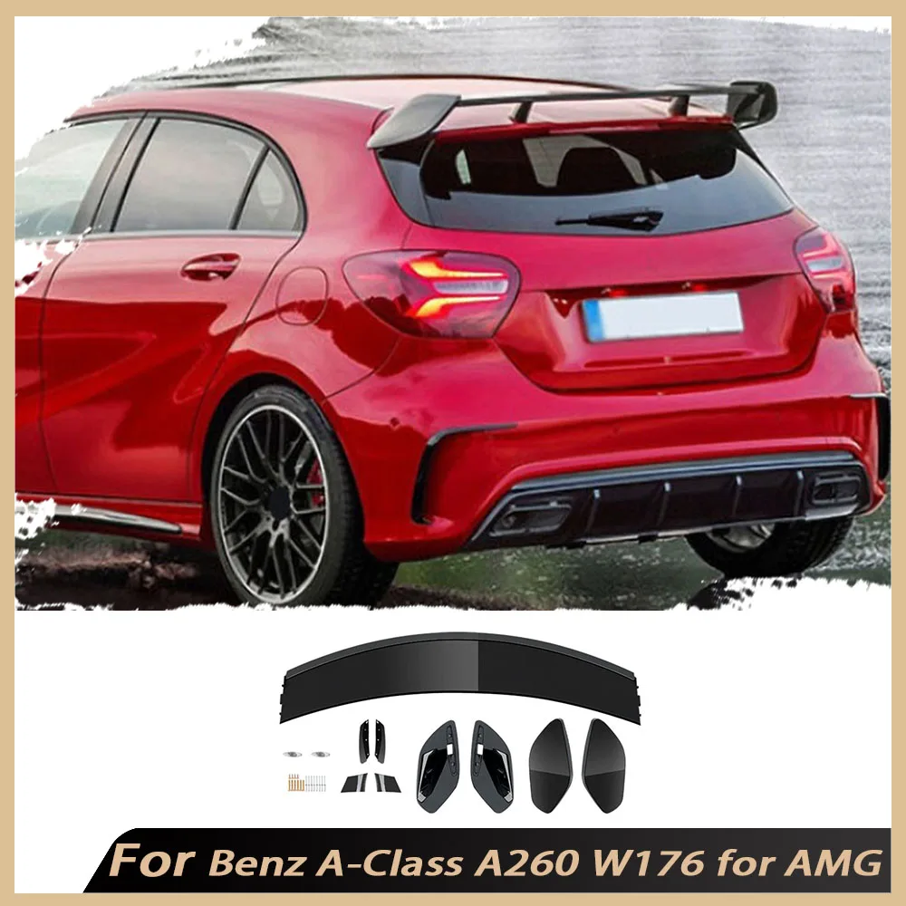 Rear Spoiler Gloss Black Rear Roof Spoiler Wings For Benz A-Class A180 A200 A260 W176 for AMG Car Body Kits Exterior Accessories
Rear Spoiler Gloss Black Rear Roof Spoiler Wings For Benz A-Class A180 A200 A260 W176 for AMG Car Body Kits Exterior Accessories