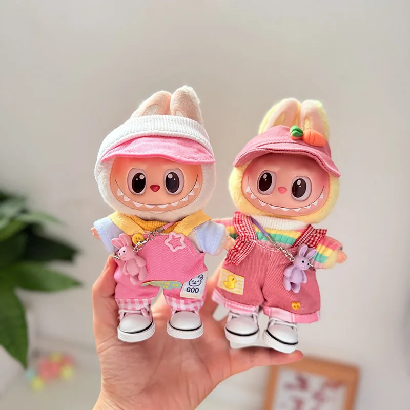 17cm Labubu 1-3 Gen Doll Outfits | Rainbow Cute Duck Pink Star & Little Bear Outfit Set | Clothes for Labubu Accessories
17cm Labubu 1-3 Gen Doll Outfits | Rainbow Cute Duck Pink Star & Little Bear Outfit Set | Clothes for Labubu Accessories
