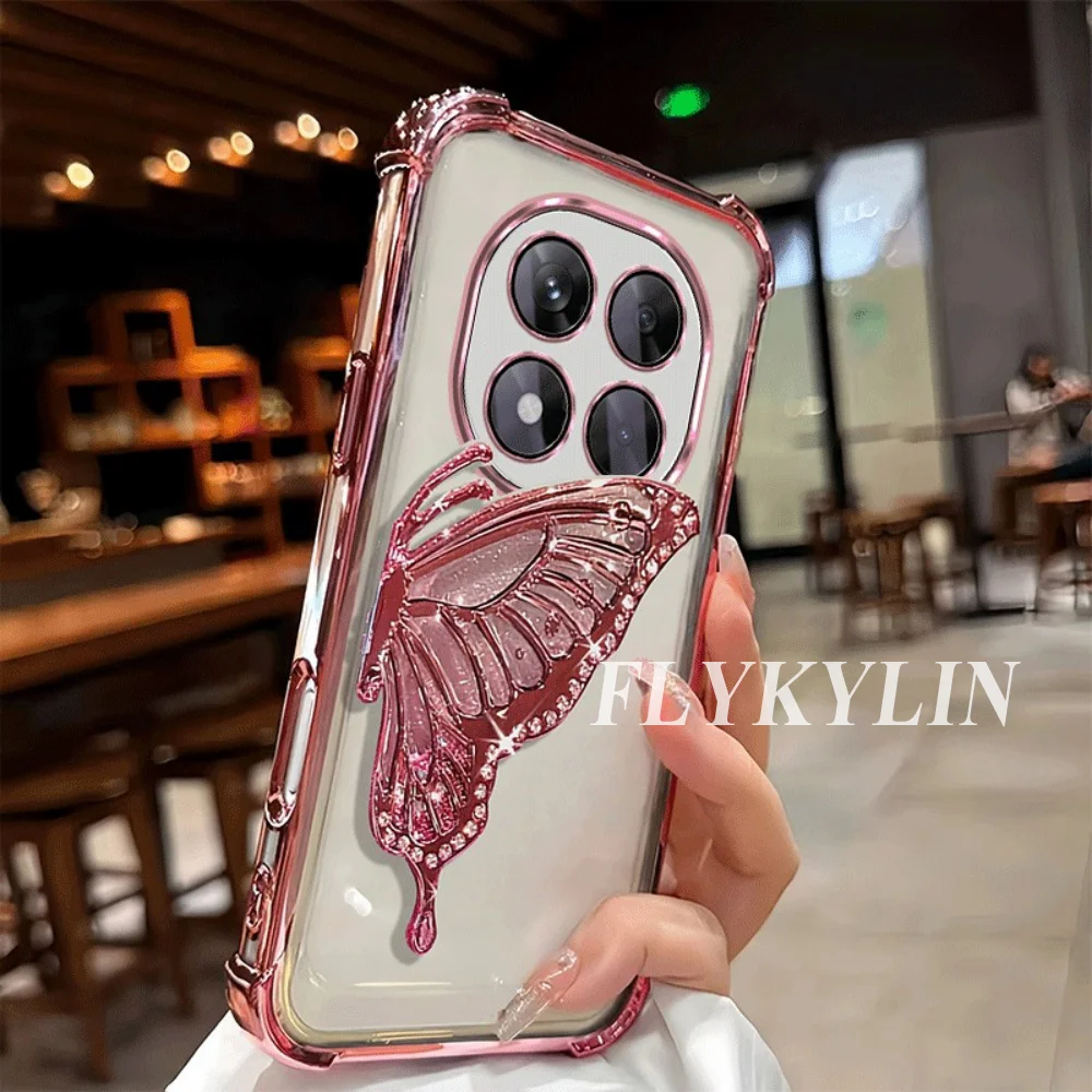 For Xiaomi Redmi Note 15 14 Pro Plus 14S 4G 5G Electroplated Transparent Shiny Butterfly Bracket Protects The Phone Case
For Xiaomi Redmi Note 15 14 Pro Plus 14S 4G 5G Electroplated Transparent Shiny Butterfly Bracket Protects The Phone Case