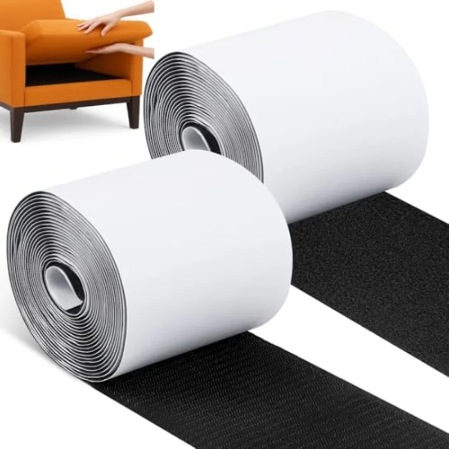4.4''×16.5 Feet Heavy Duty Hook and Loop Tape Adhesive, Nylon Self-Adhesive Heavy Duty Strips, Keep Couch Cushions from Sliding
4.4''×16.5 Feet Heavy Duty Hook and Loop Tape Adhesive, Nylon Self-Adhesive Heavy Duty Strips, Keep Couch Cushions from Sliding