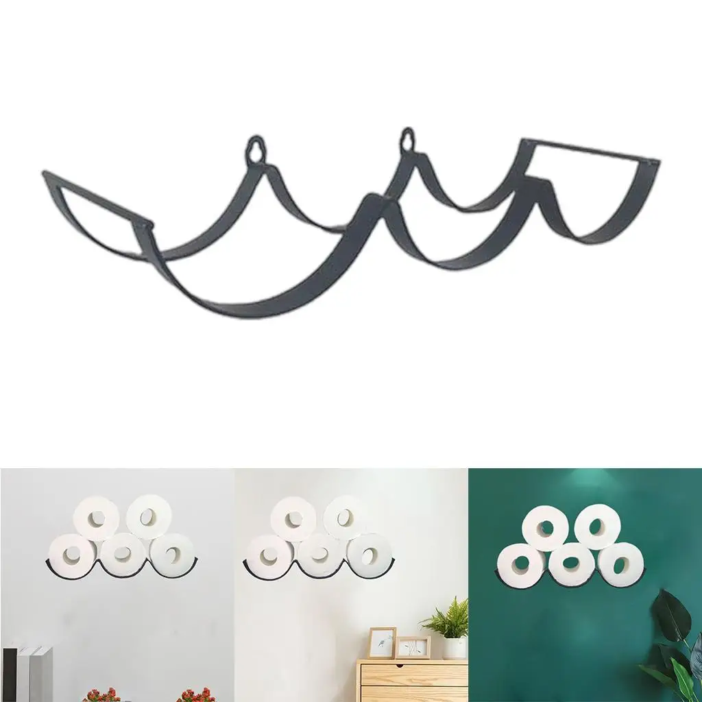 Toilet Paper Holder Wall Mounted Roll Paper Tissue Shelf Holds 6 Roll Paper White
Toilet Paper Holder Wall Mounted Roll Paper Tissue Shelf Holds 6 Roll Paper White