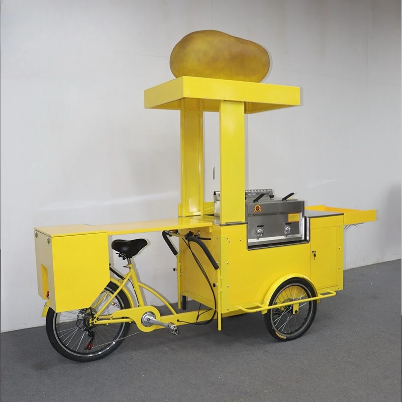 Potato appearance, multi-functional foldable countertop, with fryer stove for sale, stall snack cart
Potato appearance, multi-functional foldable countertop, with fryer stove for sale, stall snack cart