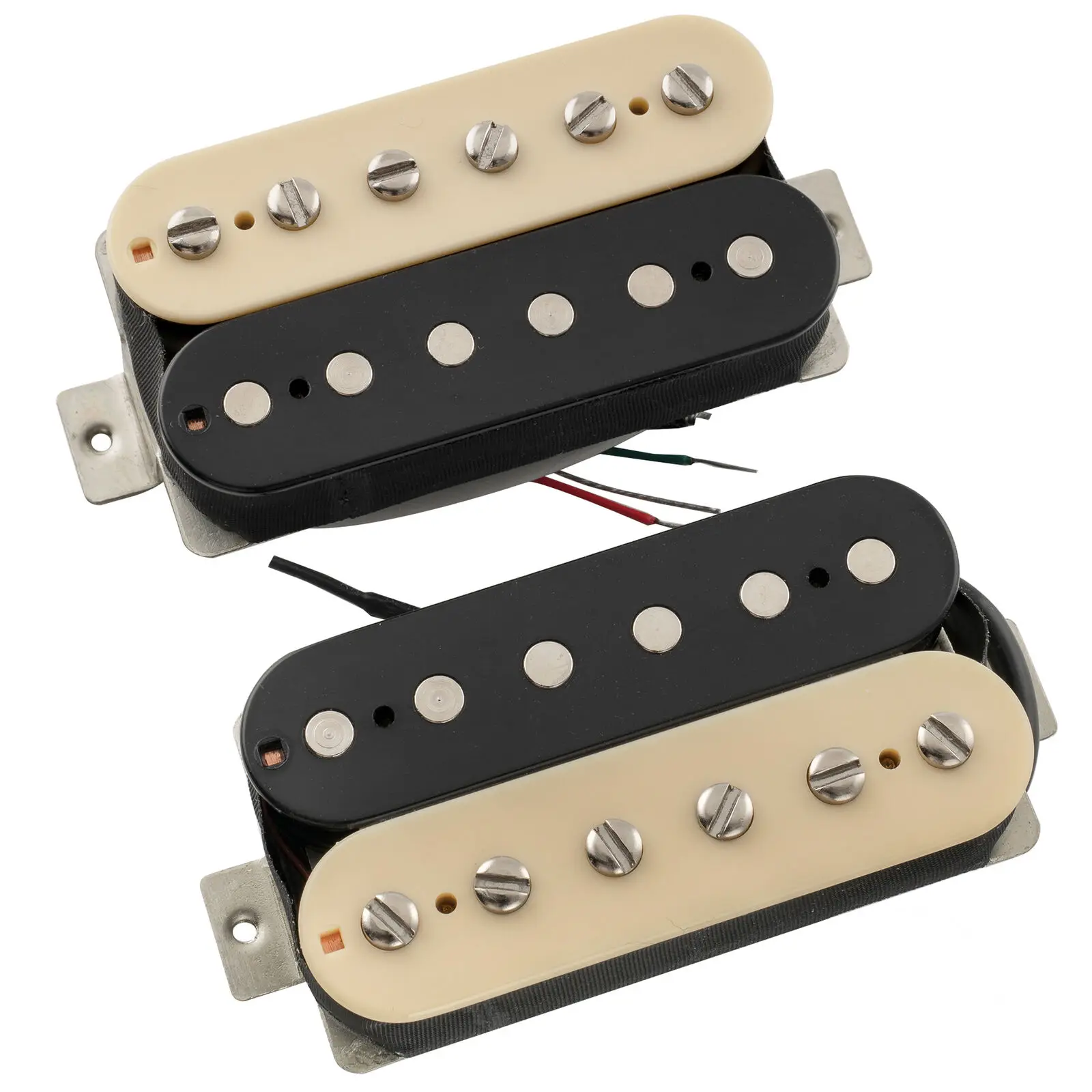 The Revival Pickups Zebra Classic Alnico 2 Uncovered Humbucker Guitar Pickup Set Open-End High-Output Modern Classic Tone
The Revival Pickups Zebra Classic Alnico 2 Uncovered Humbucker Guitar Pickup Set Open-End High-Output Modern Classic Tone