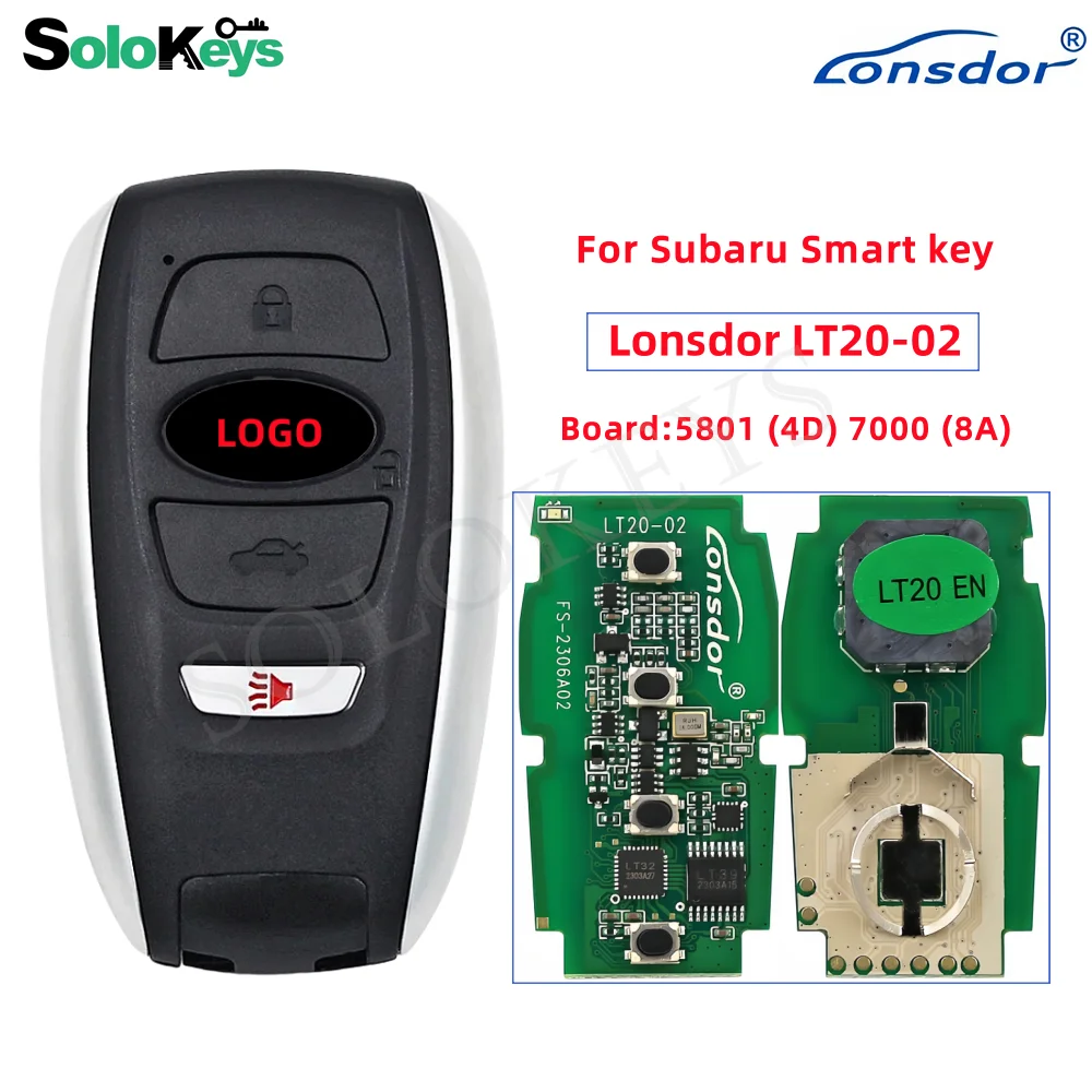 SOLOKEYS LT20-02 Плата 5810 7000 Lonsdor Универсальный пульт дистанционного управления для Subaru STI WRX Legacy Outback Forester Ascent Crosstrek
SOLOKEYS LT20-02 Плата 5810 7000 Lonsdor Универсальный пульт дистанционного управления для Subaru STI WRX Legacy Outback Forester Ascent Crosstrek