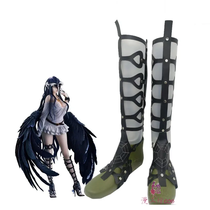 Обувь для косплея Overlord Albedo, черные ботинки ручной работы из искусственной кожи
Обувь для косплея Overlord Albedo, черные ботинки ручной работы из искусственной кожи