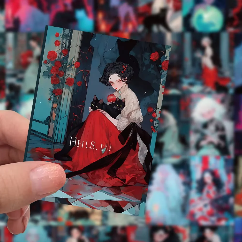 60Pcs Cartoon Rose Witch Girl Black Cat Stickers DIY Phone Case Laptop Notebook Skateboard Guitar Bicycle Motorcycle
60Pcs Cartoon Rose Witch Girl Black Cat Stickers DIY Phone Case Laptop Notebook Skateboard Guitar Bicycle Motorcycle